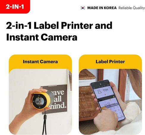 KODAK Memo Shot ERA Kids Instant Digital Label Camera Value Pack, White (18 Refills) in Kuwait