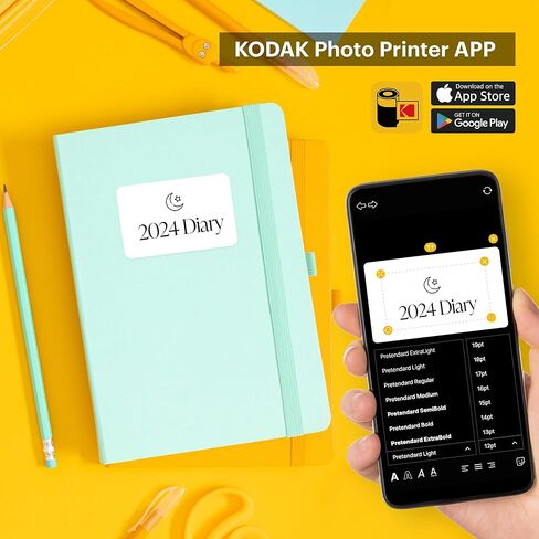 KODAK Memo Shot ERA Kids Instant Digital Label Camera Value Pack, White (18 Refills) in Kuwait