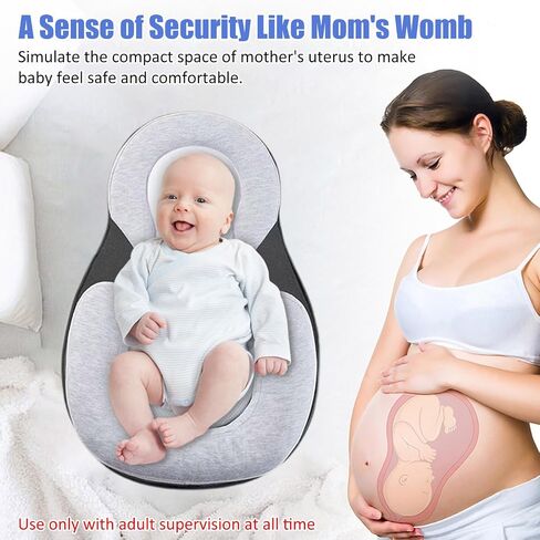 Baby Lounger Pillow - Infant Support Cushion for Newborn, Feeding Reflux Pillow for Baby Bottle Feeding, Tummy Time in Kuwait