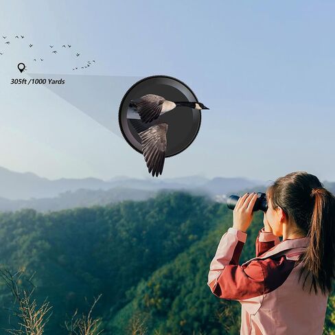 10x42 HD Binoculars for Adults, High Power with Bright and Large View, Lightweight Waterproof for Bird Watching Sightseeing Outdoor Sports Travel, Dark Green in Kuwait
