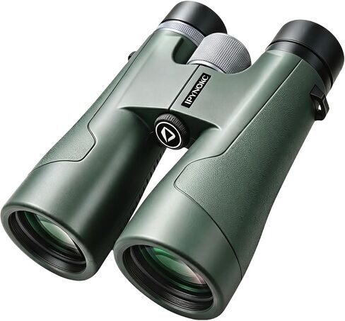 12x50 UHD Binoculars for Adults High Powered Waterproof Large View with Clear Vision & Compact Binocular Essentials for Hunting Camping Cruise Travel Bird Watching Sports in Kuwait