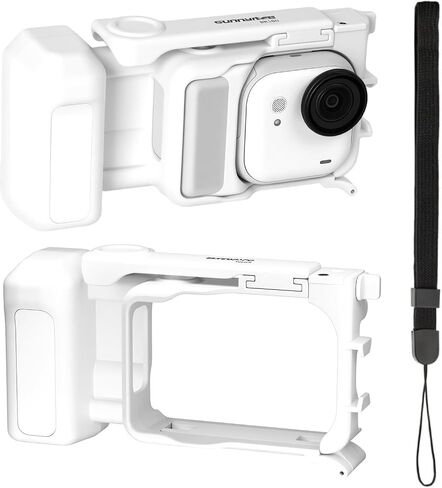 Street Photography Handle for Insta360 GO Ultra, Quick-Release One-Piece Protective Frame, Stable Tabletop Stand, Includes Wrist Strap,Accessories for Insta360 GO Ultra (Black) in Kuwait