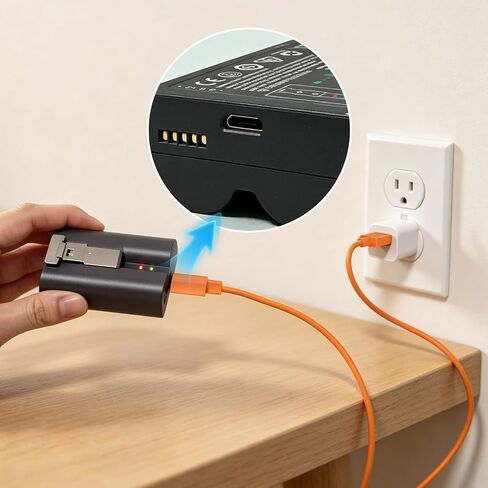 Uogw Charging Cable for Ring Enabled Video Doorbell (Released in 2020) 2/3/3 Plus/4, Ring Video Doorbell Pro/Plus,Camera Battery Charging Cable,1.6FT Durable Short Fast Charge Power Cord -2 Pack in Kuwait