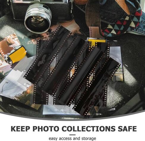 COHEALI 10pcs Film Negative Sleeves Photo Pages Binder Pockets 135-hole Dustproof Storage Protectors for Photographers and Archival Photo Organization in Kuwait