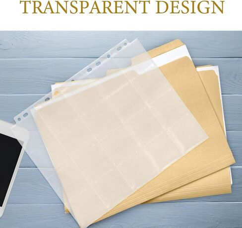 30pcs Film Negative Binder Sleeves Acid-Free 7-Horizontal Strip Holders for Archival Film Storage and Protection, Sheet Protectors Compatible 3-Ring Binders for Photographers in Kuwait