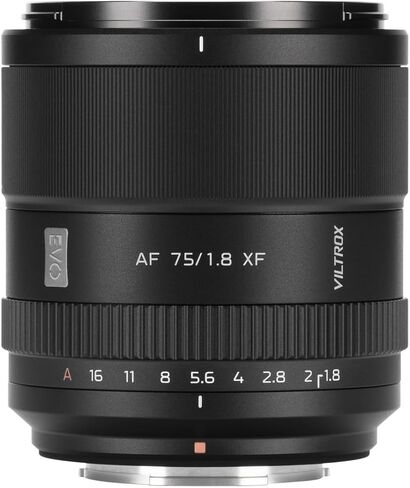 VILTROX 75mm f/1.8 F1.8 Pro APS-C Auto Focus Lens for Fujifilm X Mount Camera X-Pro2 X-Pro3 X-S10 X-T2 X-T3 X-T4 X-T10 X-T20 XT30 XT30II X-H2 X-H2S X-T5 X-A7 X-E3 X-E4 X-H1 X-M1 in Kuwait