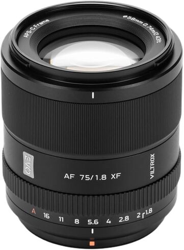 VILTROX 75mm f/1.8 F1.8 Pro APS-C Auto Focus Lens for Fujifilm X Mount Camera X-Pro2 X-Pro3 X-S10 X-T2 X-T3 X-T4 X-T10 X-T20 XT30 XT30II X-H2 X-H2S X-T5 X-A7 X-E3 X-E4 X-H1 X-M1 in Kuwait
