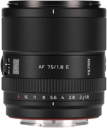 VILTROX AF 75mm F1.8 EVO E APS-C Large Aperture Autofocus Prime Cameras Lens for Sony E-Mount A7IV ZV-E1 A7CII A7RV FX3 A7SIII A7CR A7III A7C A1 A7RIV A9 A9II A7RIII ZV-E10 in Kuwait