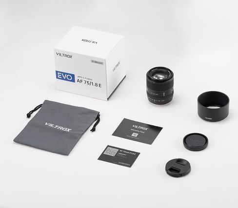 VILTROX AF 75mm F1.8 EVO E APS-C Large Aperture Autofocus Prime Cameras Lens for Sony E-Mount A7IV ZV-E1 A7CII A7RV FX3 A7SIII A7CR A7III A7C A1 A7RIV A9 A9II A7RIII ZV-E10 in Kuwait