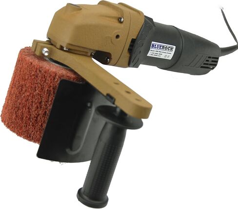 BLUEROCK 120D Large Rolling Wheel Polisher Burnisher & 5 Pc #80, 120, 180, 240, 320 Grit PACKAGE DEAL in Kuwait