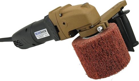 BLUEROCK 120D Large Rolling Wheel Polisher Burnisher & 5 Pc #80, 120, 180, 240, 320 Grit PACKAGE DEAL in Kuwait