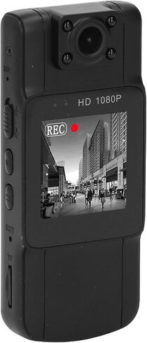 2K HD Body Worn Camera, Small Wearable Camera with 180 Degree Rotating Lens, Handheld Video Recorder with Back Clip for Travel Security (64G) in Kuwait