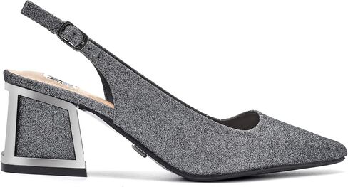 Lady Couture Boca Square Metal Heel Slingback in Kuwait