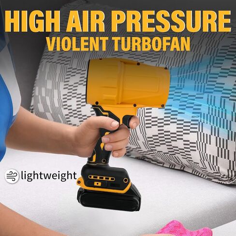 Cordless Leaf Blower for Dewalt 20v Battery, Brushless Dust Blower,30000 RPM Mini Dry Blowers Fan, Handheld Electric Dust Blowers for Home Cleaning, Car, Outdoor(Tool Only) in Kuwait