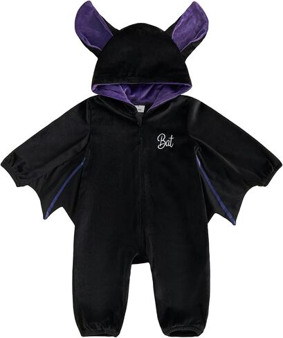 Monster Inc Halloween Baby Boy Girl Outfit Hoodie Rompers Newborn Jumpsuit | Infant Long Sleeve Hooded Clothes Monsters Inc Gender Neutral Outerwear 0 3 6 9 12 18 24 Month 1-8T Zip Up Holiday Outfit in Kuwait