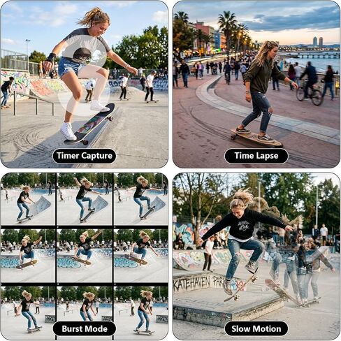 4K Vlogging Camera Portable Pocket Camera, 4K/30FPS with 75MP Photo, 330° Rotating Lens & Face Tracking, 1.7'' Touch Screen, Wi-Fi, 18x Digital Zoom, for YouTube TikTok, Includes 128GB Card&Tripod in Kuwait