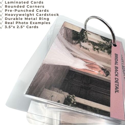Wedding, Bridal, and Couples Posing Cards Bundle, Photographers Guide | 165 real photo examples, laminated cards, ring-bound design, color-coded categories, pocket-sized session tool in Kuwait
