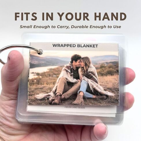 Wedding, Bridal, and Couples Posing Cards Bundle, Photographers Guide | 165 real photo examples, laminated cards, ring-bound design, color-coded categories, pocket-sized session tool in Kuwait
