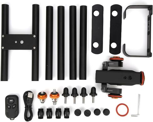 HURRISE Camera Video Track Motorized Electric Slider for Smartphone & Camera 62cm Length, Adjustable Speed, Durable Design in Kuwait