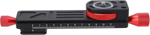 Macro Rail Slider, High Accuracy Aluminum Alloy Slider, Smooth Rack Pinion Movement Fine Focus Adjustments for Mirrorless Cameras Photography in Kuwait