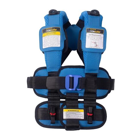 RideSafer Travel Vest Gen 6 - Small (26.5-50 lbs) - Blue - Lightweight Portable Child Safety Car Seat for Travel, Rental Cars, Rideshares in Kuwait