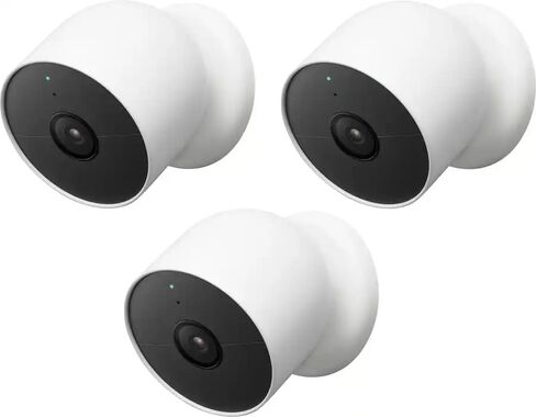 Google G3AL9 Nest Cam 1080p Indoor Outdoor Security Camera - Snow - Pack of 3 (Bulk Packaging) in Kuwait