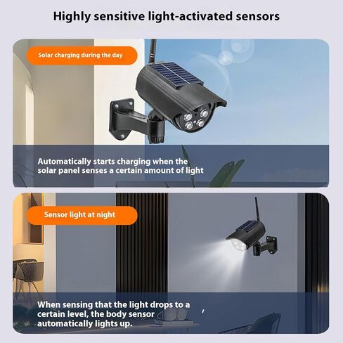 Weatherproof Realistic Solar Fake Security CCTV Camera Outdoor Surveillances Easy Installation for House Business Security Camera Solar Powered in Kuwait