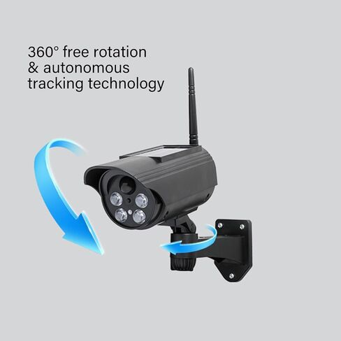 Weatherproof Realistic Solar Fake Security CCTV Camera Outdoor Surveillances Easy Installation for House Business Security Camera Solar Powered in Kuwait