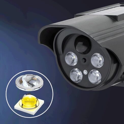 Weatherproof Realistic Solar Fake Security CCTV Camera Outdoor Surveillances Easy Installation for House Business Security Camera Solar Powered in Kuwait