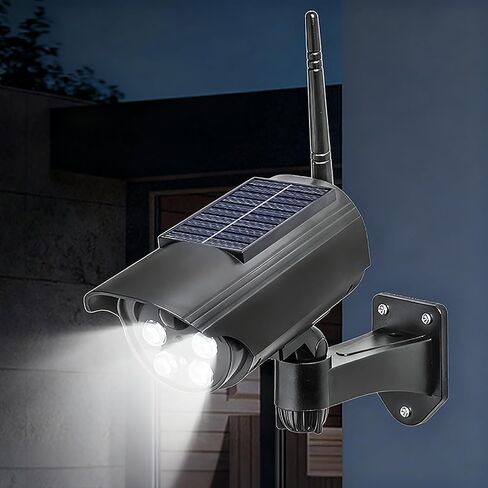 Weatherproof Realistic Solar Fake Security CCTV Camera Outdoor Surveillances Easy Installation for House Business Security Camera Solar Powered in Kuwait