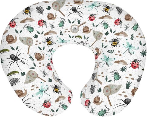 Honeycomb Bees Baby Nursing Pillow Covers for Boy Girl Yellow Bee Honey Nursing Pillow Slipcovers for Breastfeeding Pillows Spring Summer Soft Stretchy Removable Covers for Newborn Infant in Kuwait