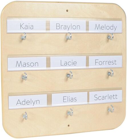 Kaplan Early Learning Company Wooden 9 Hook Pacifier Holder in Kuwait