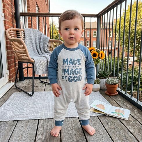 Newborn Baby Boy Fall Winter Clothes Long Sleeve Jumpsuit Romper | Infant Baby Boy Letter Print 3 6 12 18 Months Outfit Suitable for Fall and Winter Cute Baby Boy Clothes Jumpsuit Romper in Kuwait