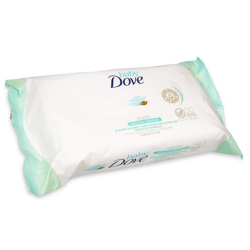 Dove Baby Wipes, Sensitive Moisture, 50 Count (Pack of 3) in Kuwait