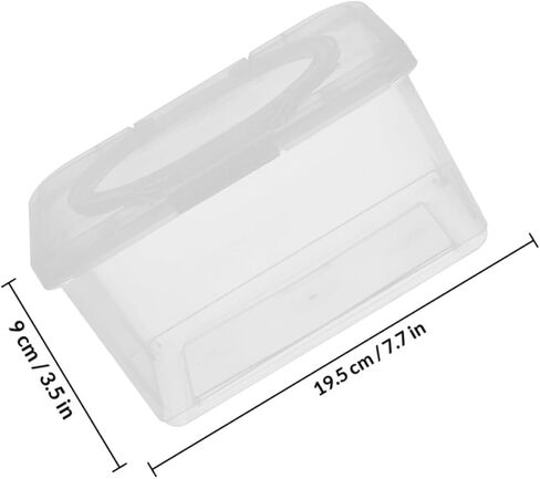 ORFOFE Wipes Box and Refillable Wipes Dispenser with Lid Pp Plastic Dustproof Container for Bathroom and Diaper Bag 2pcs in Kuwait