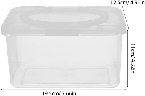 ORFOFE Wipes Box and Refillable Wipes Dispenser with Lid Pp Plastic Dustproof Container for Bathroom and Diaper Bag 2pcs in Kuwait