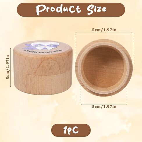Tooth Storage Box Tooth Fairy Box Wooden Lost Teeth Holder Dropped Teeth Container Keepsake Case for Boys Girls Stores First Lost Teeth Birthday in Kuwait