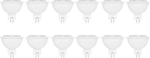 Sunlite LED MR16 Reflector Spotlight Bulb, 7 Watts (50W Equivalent) 12V, 500 Lumens, 90 CRI, GU5.3 Bi-Pin Base, Dimmable, Title-20 Compliant, UL Listed, 2700K Soft White, 6 Pack in Kuwait