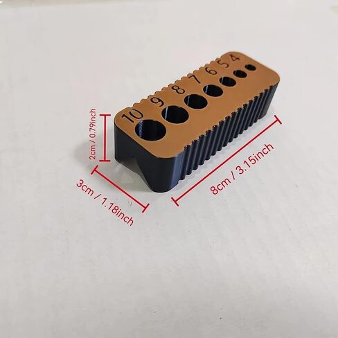 Drill Guide for 4-10mm Bits, Precision Drill Guide Block with Scale, Portable Drilling Locator for Wood Drywall, Straight Hole Drilling Tool (orange and black) in Kuwait