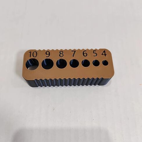 Drill Guide for 4-10mm Bits, Precision Drill Guide Block with Scale, Portable Drilling Locator for Wood Drywall, Straight Hole Drilling Tool (orange and black) in Kuwait