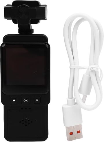 Tangxi 1080P Body Camera with Audio and Video Recording, 360 Rotatable Lens, Portable Body Worn Cam with Color LCD Screen & Back Clip in Kuwait