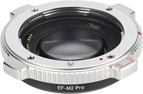 EF-M2 Pro Auto-Focus Lens Adapter 0,71x Speed-Booster with Security Lock Compatible for Canon EF Lens to M4/3 Camera Iumix/oIympus/bmpcc (MFT-Mount) in Kuwait