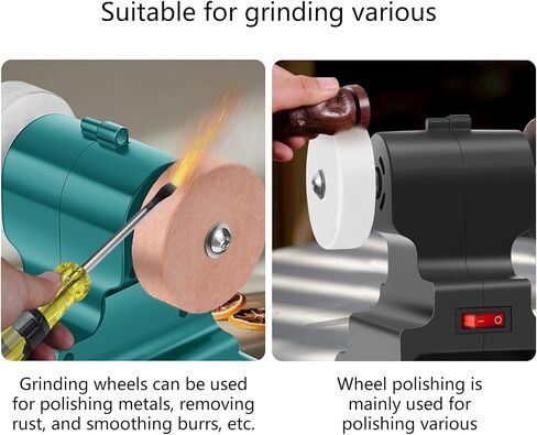 ordinarYone Double Wheel Cordless Grinder For 18V Battery With Coarse And Fine Wheels Polishing Sanding Rust Removal in Kuwait