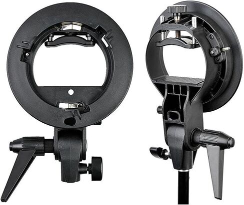 S Type Bracket Stable Bowens S Mount Holder for Speedlite Flash Snoot Softbox Photo Studio Plastic Umbrella Mount Bracket in Kuwait