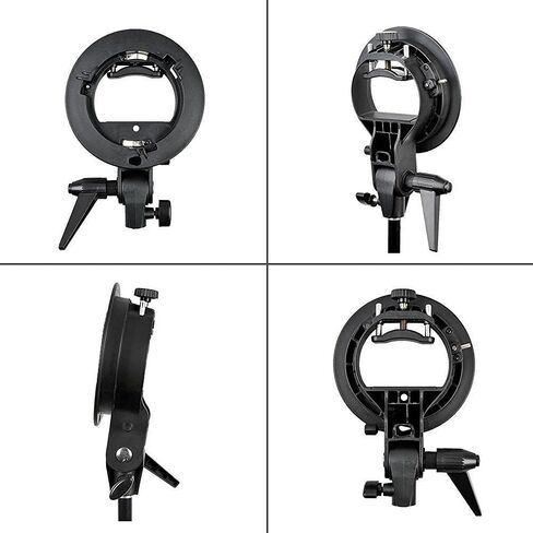 S Type Bracket Stable Bowens S Mount Holder for Speedlite Flash Snoot Softbox Photo Studio Plastic Umbrella Mount Bracket in Kuwait