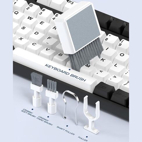Multifunctional Electronic Cleaning Kit | Keyboard Brush,Screen Spray Wiper,USB Charging Port Repair Tools for Airpods,iPhone,Phone Stand,Card Slots Storage in Kuwait