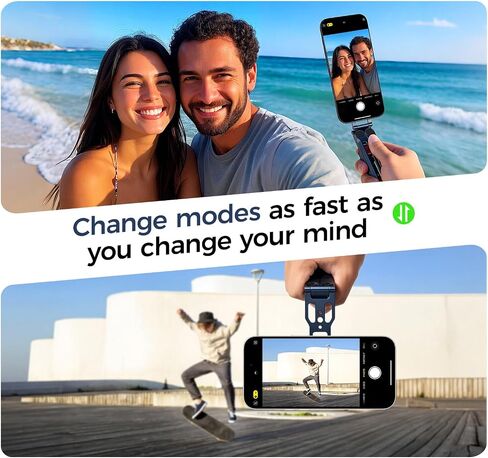 MagSafe Phone Tripod Stand Mount for iPhone 17 16 15 Pro Max | Premium aircraft-grade aluminum alloy foldable cell phone stand with extension mantis hook in Kuwait