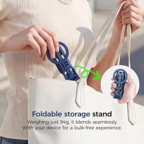 MagSafe Phone Tripod Stand Mount for iPhone 17 16 15 Pro Max | Premium aircraft-grade aluminum alloy foldable cell phone stand with extension mantis hook in Kuwait