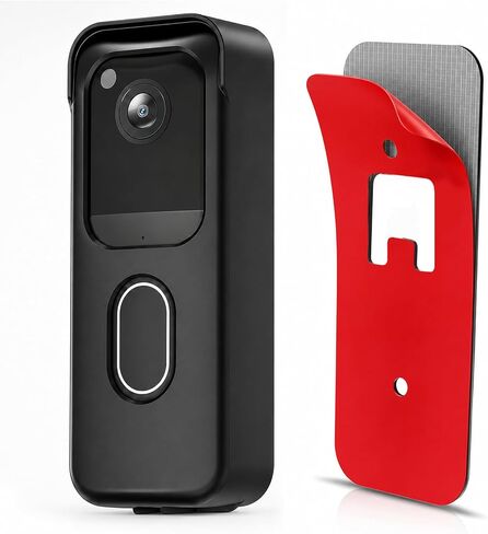 No Drill Doorbell Mount for Blink Video Doorbell 2025 Release, Anti-Theft Adhesive Mounting Bracket for Home Security Camera System, Full Cover Doorbell Holder for Apartment/Rental/Dorm/Office in Kuwait
