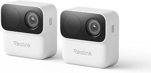REOLINK Argus MagiCam Security Cameras Wireless Outdoor 1080p, 2 Pack | IR Night Vision, 2.4/5GHz WiFi, AI Detection, Magnetic Mount, No Subscription, IP67, 9-Month Battery Life, Indoor or Outdoor in Kuwait